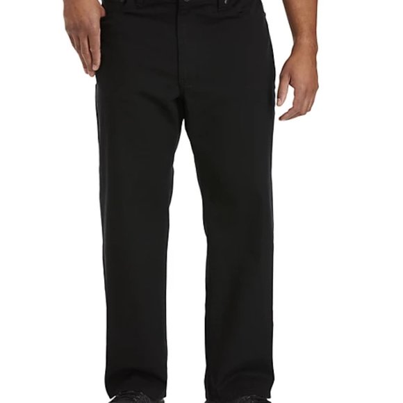 True Nation Black Relaxed-Fit Stretch Jeans, 50x34 - Picture 1 of 3